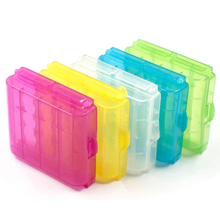Coloful Organizer For 14500 10440 Battery Case Battery Box 4 AA AAA ...