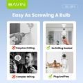 BAVIN SC801 Smart Security Lens Bulb CCTV Camera 3MP WiFi Camera w/Motion Tracking Alarm System. 