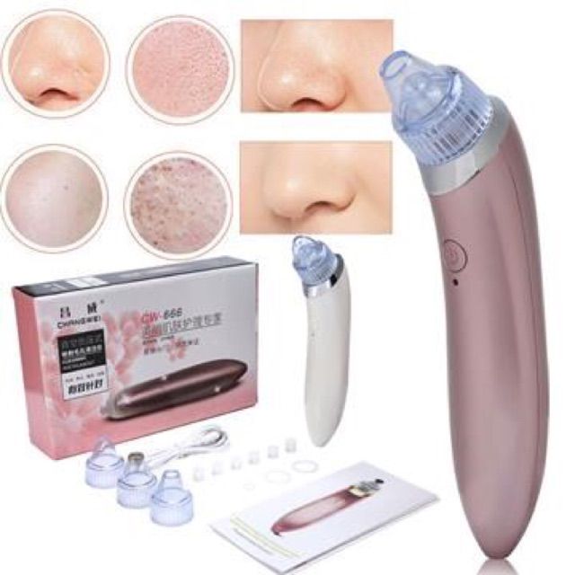 Cw-666 Electric Pimple & Blackhead Remover - Pink
