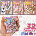 Kawaii Mini Size Landscape Sticker Book DIY 8 in 1 Miniature Scene Collection Cartoon Visual Stacking 3D Pocket Cabin Scene Stickers Kids. 