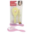 Mumlove Cartoon Baby Comb Set - Soft Toddler Hairbrush and Comb, Head Massager for Newborns. 