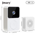 Jmary MF-5 Smart Video Doorbell with HD Camera, Night Vision, Two-Way Talk, Motion Detection & Free Cloud Storage - Wireless Door Bell for Home Security. 