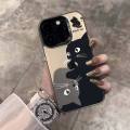 Winnie Bear Black White Cats Phone Case Compatible for IPhone 15 11 12 13 14 7 8 Pro Max XR X XS Max Soft Shockproof Cover. 