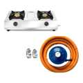 Steel Gas Stove With Regulator And Pipe Set 2 Years Warranty. 