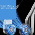 Portable Neck Fan, 800mAh Rechargeable Wearable Personal Fan with 5 Speeds Adjustable, Neck Fan for Outdoor White. 