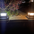 2 PCS Solar Light Fence Gate Pillar LED Lamp Black Plastic Villa Column Lamp For House Gate Patio Garden Wall. 