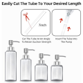 JAERBEE 8Pcs Soap Dispenser Pump Replacement Stainless Steel Lotion Dispenser Pump for Regular 28/400 Neck Bottles for Bathroom. 