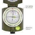 Multifunctional Lensatic Compass, Waterproof Military Grade Tactical Navigation Compasses Survival Emergency Luminous Sighting Compass For Hiking Camping Hunting Boy Scout. 