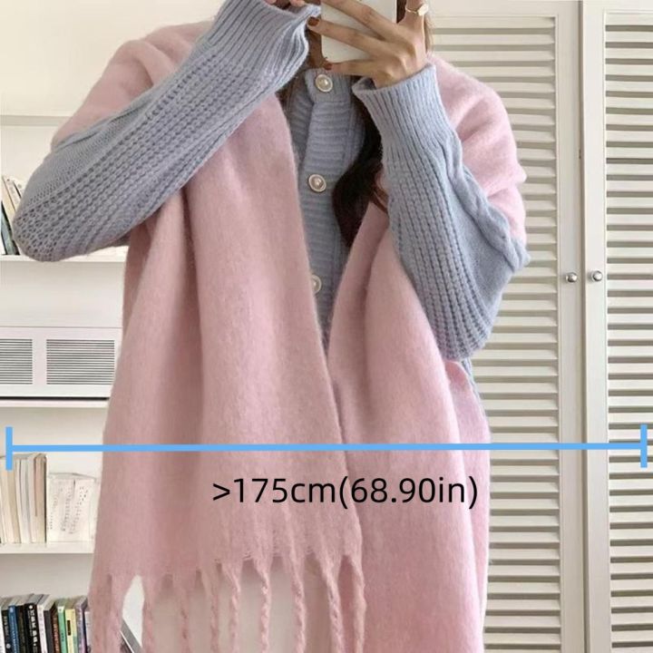 1PC%20New%20Soft%20Winter%20Cashmere%20Scarf%20Solid%20Color%20Warm%20Long%20Tassel%20Scarves%20Mohair%20Thickened%20Wrap%20Shawls%20For%20Women%20Girls%20-%20Image%209