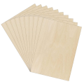 10 PCS Plywood Panels Fretsaw Wood for DIY Woodworking, Laser Processing, Model Making 400 X 300 X 2 mm. 
