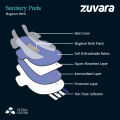 Zuvara Sanitary Pads - XXL - 350 mm (Pack of 18) -  Ultra+. 