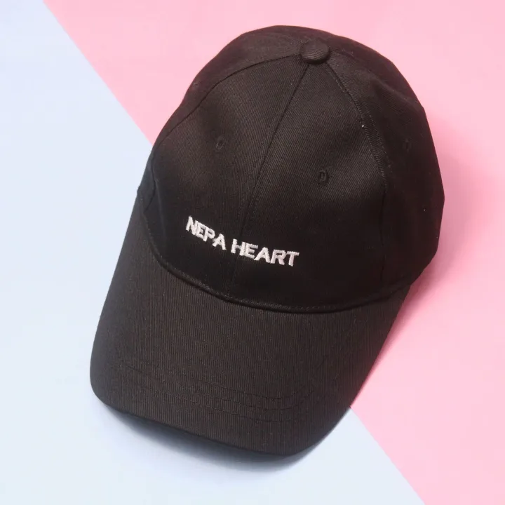Nepa%20Heart%20Unisex%20Black%20Color%20Printed%20Cap%20-%20Image%203