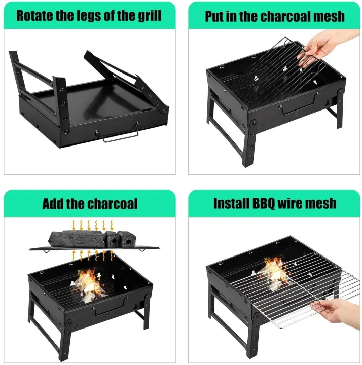 New%20Portable%20Charcoal%20BBQ%20Grill,%20Foldable%20Smoker%20Grill%20for%20Outdoor,%20Camping,%20Hiking,%20Picnics,%20Picnic%20Stove%20-%20Image%2010