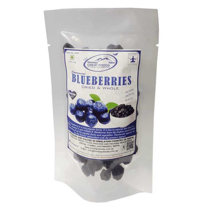 Himalaya Great Foods Dried Blueberries (Whole) - 200G