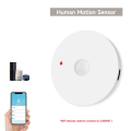 Tuya Smart Human Infrared Alarm Wifi Detect Human Body PIR Movement forLuminance Safety Protection, Remote Control. 
