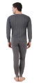 Men's Quilted Thermal Set: Round Neck Top + Trouser (Dark Grey)/ Body Warmer. 