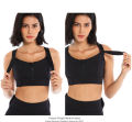 Top Quality Plus Size Adjustable Shockproof Front Zip Sports Bra For Women. 