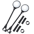 1 Pair of Bike Mirrors 360° Adjustable Hose Mirror Reflector for Mountain Bike Electric Bicycle Etc. 