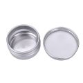 NAMUNY PACK of 50 - 15Ml Aluminium Tin Large Make Up Candle Pots Capacity Empty Big Cosmetic/Candle//Sweet Tin Jar. 