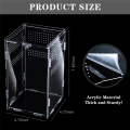 Acrylic Reptile Terrarium - Transparent Breeding Box Insect Feeding Cage with Arboreal Enclosure. 