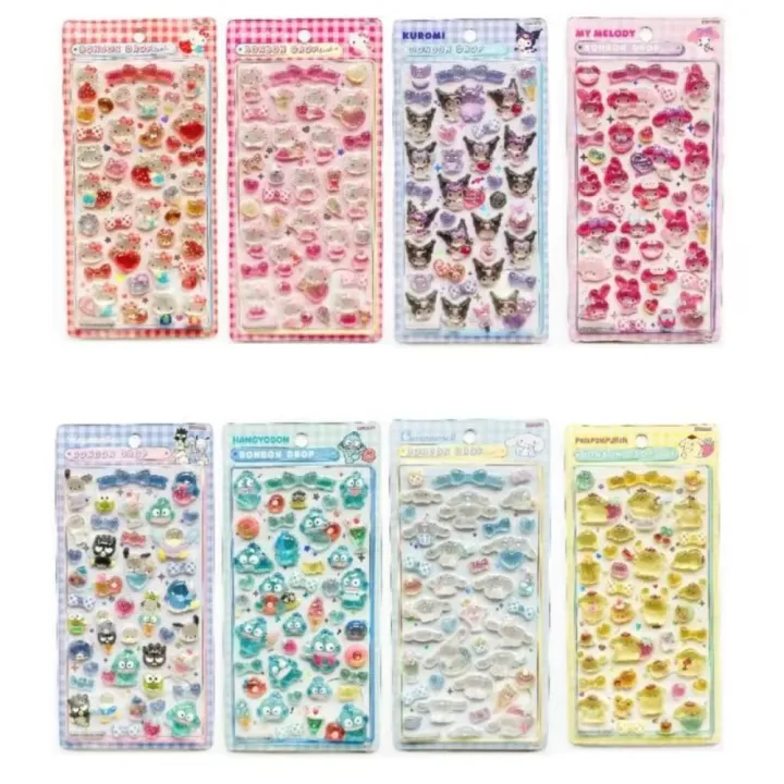 Fashion Hello Kitty 3D Crystal Stickers Cute Cartoon Phone Case ...