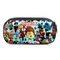Cool Polyester Roblox Pen Boxes Single Layer Printing Pencil Case Bag Storage Cartoon Pen Case Kids Students. 