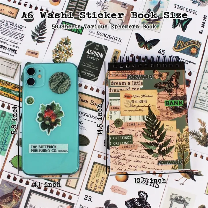 Junk%20Journal%20Supplies%20Vintage%20Stickers%20for%20Scrapbooking%20Stickers%20Book%20for%20Journaling%20-%20Image%205