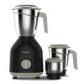 PHILIPS Mixer Grinder 750Watt With 3 Stainless Steel Multipurpose Jars with 3 Speed Control and Pulse function (Black and Red). 