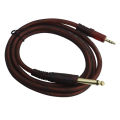 6.35mm '1/4 inch' Male Mono Plug to 3.5mm Male TRS Stereo Professional Audio Jack 1.5M Cable. 