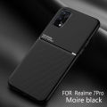 Lenuo For Realme 7 Pro Case Anti-fall Soft Non-slip Silicone Magic Grain Back Cover. 