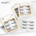 MAANGE MAGEFY 3Pairs Reusable C-Degree Curling Waterproof Eyelash Extension Eyelashes. 