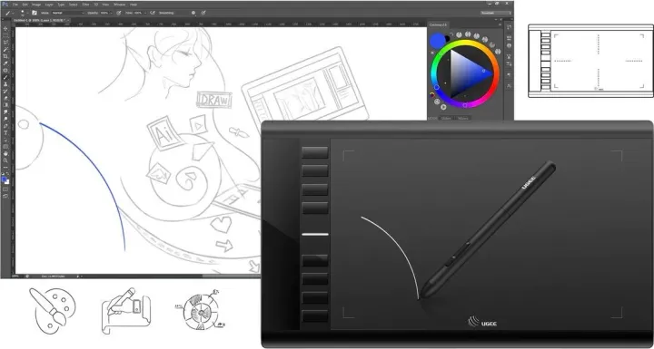 UGEE%20M708%20V3%20Digital%20Drawing%20Tablet,%2010%20x%206%20Inches%20Large%20Graphics%20Tablet%20-%20Image%204