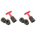 FORIDE 2X Car Wash Embedded Tire Screw Brush Lug Nut Wheel Cleaning Tools with 6 Extra Sponges. 