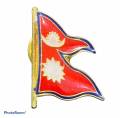Nepal Flag Brooch. 