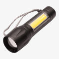 Mini Rechargeable Led Tactical Flashlight Powerful Torch, Pocket Torchlight Zoomable Focusing Emergency. 