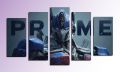 5-Piece Canvas Wall Art Set –Optimus Prime Transformers Print. 