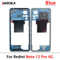 NEW 【Special offer】Middle Frame Bezel Plate For Xiaomi Redmi Note 11 12 Pro 4G 5G Middle LCD Frame Housing Cover With Sides Key Replacement. 