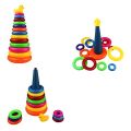 Baby Playing Stacking Ring Tower. 