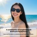 Smart Bluetooth Audio Sunglasses – New Black | Voice Assistant, Open-Ear Speakers, UV Protection, Hands-Free Control Glasses - Ojustore. 