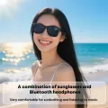 Smart Bluetooth Audio Sunglasses – New Black | Voice Assistant, Open-Ear Speakers, UV Protection, Hands-Free Control Glasses - Ojustore. 