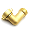 2Pcs 45 Degree Garden Hose Elbow Fitting 2Pk with 2 Washers - Outdoor Faucet Extender, Hose Connector Spigot Extender Copper Faucet Extender. 
