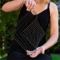 Square Wave Mesmerizing Kinetic Wind Spinner Magical Calming Art Piece Kinetic Art Canvas. 
