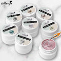 Monja 5ml Shell Thread Gel Nail Art 8 Colors Glitter Pearly Semi Permanent Nail Soak Off UV Gel Varnish DIY Manicure Tool. 