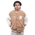Brown Color Premium Cotton Bomber Jacket For Men. 
