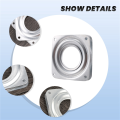 Lazy Ball Bearing Metal Swivel Plate - 72 x 72 x 9 mm. 