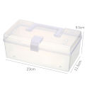 Plastic Storage Box Medical Box Organizer Multi-Functional Portable Medicine Cabinet Family Emergency Kit Box With Handle. 