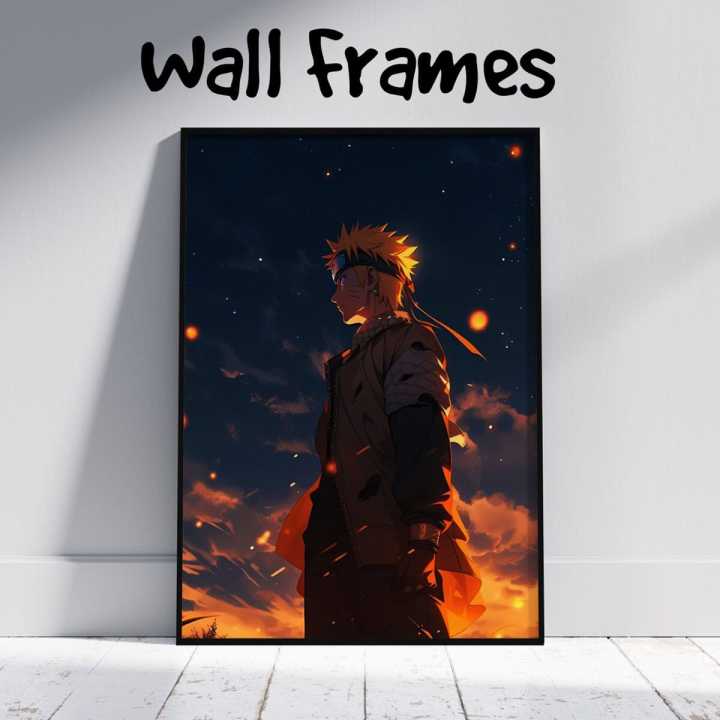 Picture Frames Naruto Cool Realistic Premium Art Print for Home, Office | Living Room, Bedroom Decor | Size : 9*13 inches