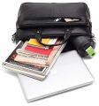 WILDHORN Nepal® Top Grain Leather 16 inch Laptop Messenger Bag for Men with Adjustable Strap (MB 547 BLACK). 