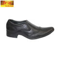 Fitrite Black Slip On Leather Shoes For Men (3120 ). 