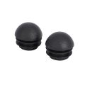 FORIDE 6 Pcs 25mm Dia Plastic Round Tube Inserts End Blanking Caps Black. 